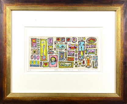 Grimm, Max, Kleine Galerie, 10 x 20cm, e.a., Siebdruck