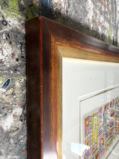 Grimm, Max, Kleine Galerie, 10 x 20cm, e.a., Siebdruck