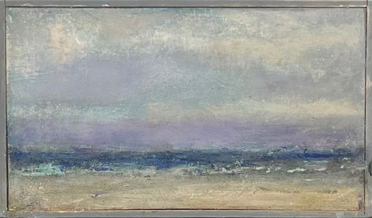 Feyen, Harald, Kleine Küstenlandschaft, 13,5 x 23,5cm, Ölgemälde