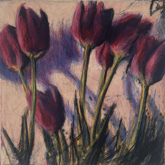 Wever, Peter, Kleine Tulpen, 19,8 x 19,8cm, 48/100, Radierung