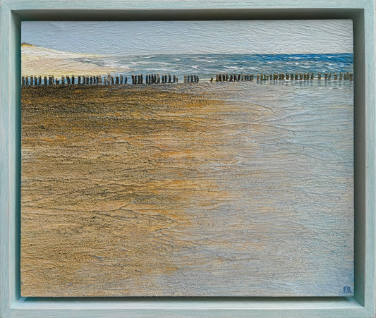 Rasch, Folkert, Kleine Untiefe VII, Acryl auf Holz, 25x30 cm
