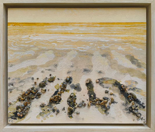 Rasch, Folkert, Kleine Untiefe IIl, Öl auf Leinwand, 25x30 cm