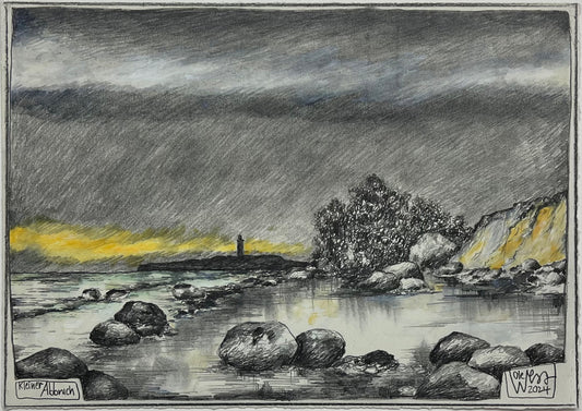 West, Ole, Kleiner Abbruch, 21 x 29,7cm, Mischtechnik