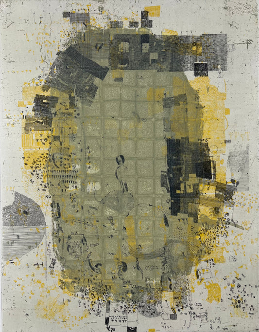 Behrendt, Falko, Kleiner Ort I, 39,5 x 29,5 cm, 8/20, Radierung, 1993