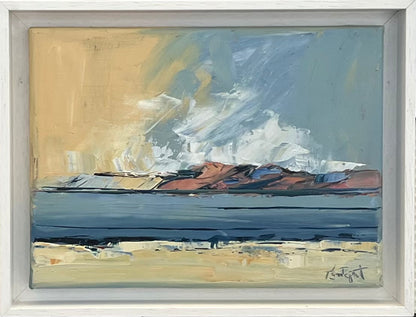 Tegtmeier, Claus, Kliff und Watt, 18  x 24cm, Öl auf Leinwand