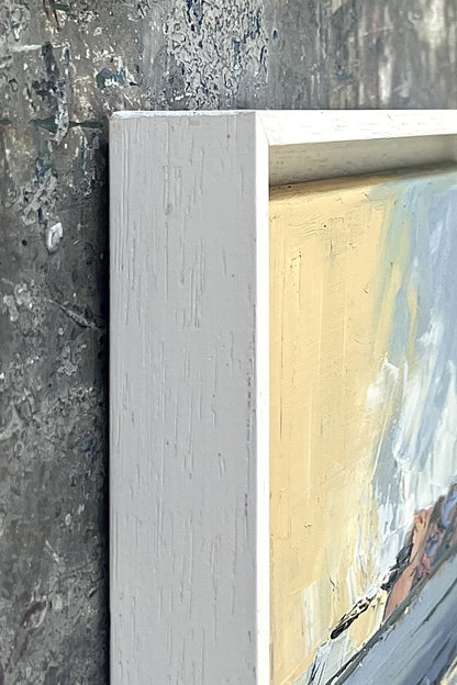 Tegtmeier, Claus, Kliff und Watt, 18  x 24cm, Öl auf Leinwand