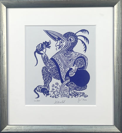 Zwirnmann, Katja, Kobold/Kleines Pandämonium, 22,5 x 16,5cm, 60/100, Linolschnitt, 2020