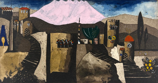 Kötter, Friedhelm, Andalusien, schönes Land, 11 x 20,7cm, 15/90, Radierung