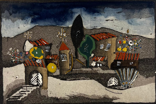 Kötter, Friedhelm, Burgund, 9,5 x 14,6cm, 9/90, Radierung