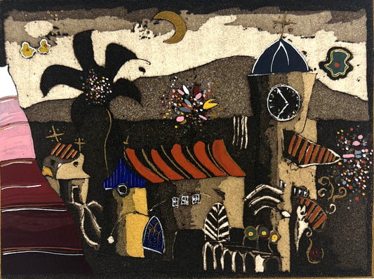 Kötter, Friedhelm, Große Dachpalme, 10 x 13,3cm, 66/90, Radierung