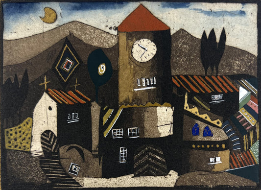 Kötter, Friedhelm, San Rocco, 9,2 x 12,5cm, 8/90, Farbradierung