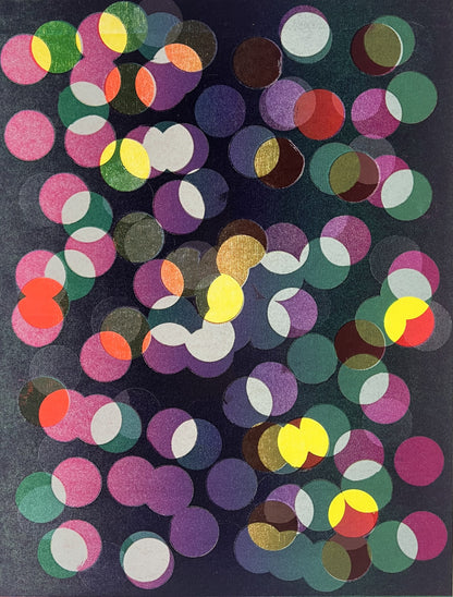 Kolata, Jan, Große Punkte, dunkel, 60 x 50cm, 39/40, Siebdruck