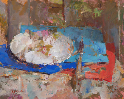 Wirtz, Björn, Komposition mit Spachtel III, 24 x 30cm, Ölgemälde