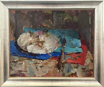 Wirtz, Björn, Komposition mit Spachtel III, 24 x 30cm, Ölgemälde