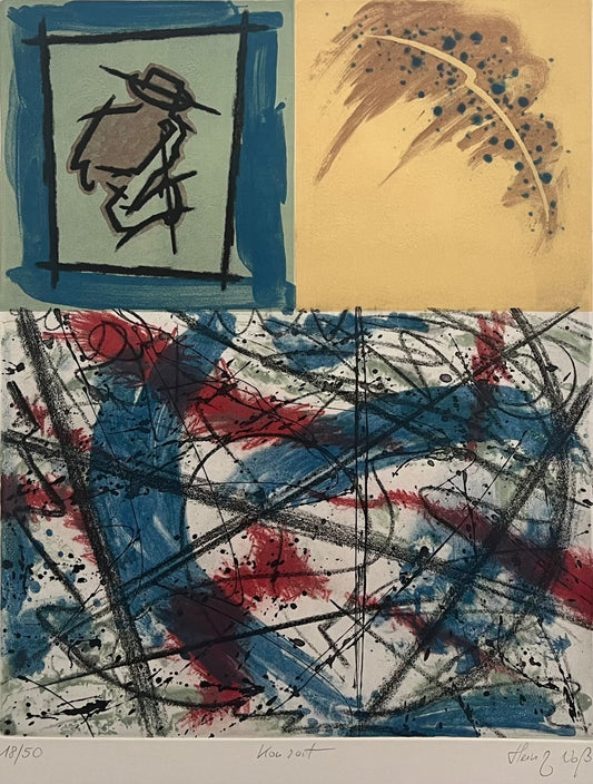 Voß, Heinz, Konzert, 52 x 42cm, 18/50, Farbradierung