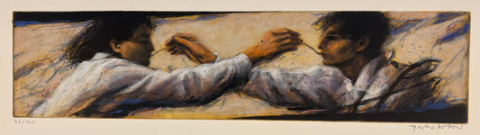 Wever, Peter, Kostprobe, weiß, 16,7 x 69,5cm, 46/120, Radierung
