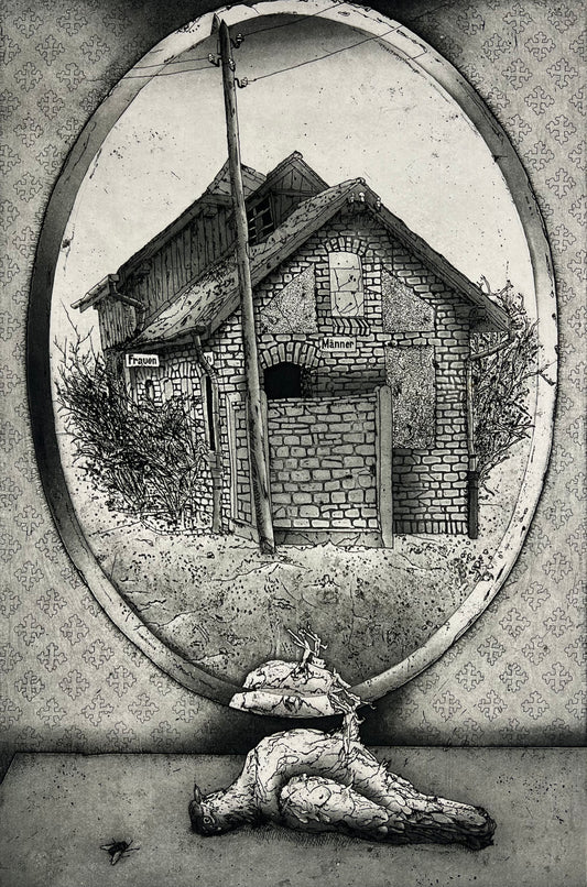 Kressel, Diether, Örtlichkeiten 2, 59,5 x 39,5cm, 16. Zustand, Radierung