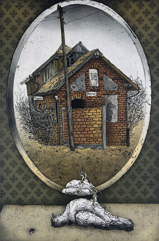 Kressel, Diether, Örtlichkeiten 1, 59,5 x 39,5cm, 33/100, Farbadierung