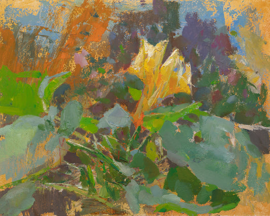 Wirtz, Björn, Kürbisblüte III, 24 x 30cm, Ölgemälde