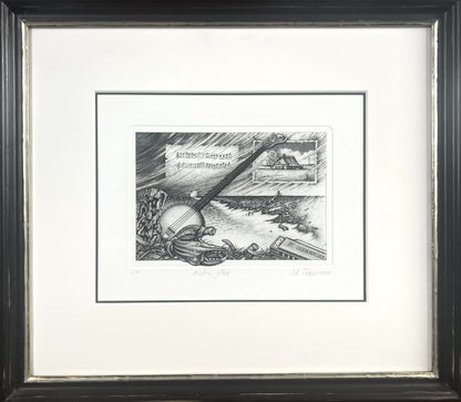 Froese, Peter, Küsten-Blues, 12,5 x 18cm, Kupferstich, 1989