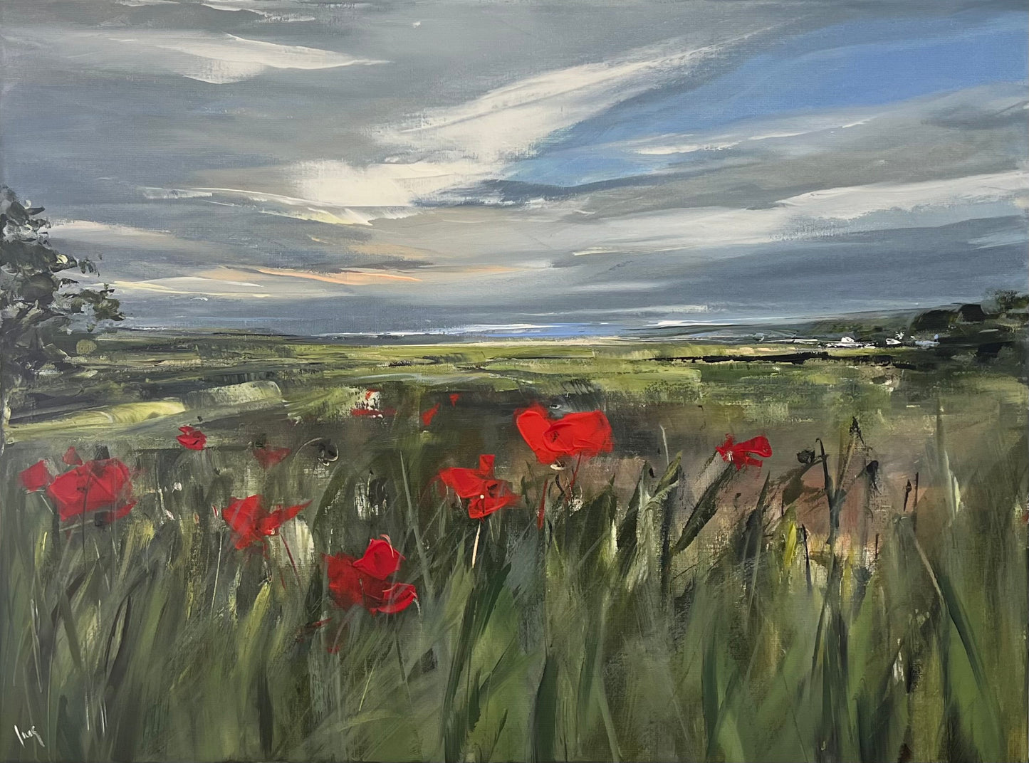 Ramm, Ines, Küstenmohn, 60 x 80cm, Acryl