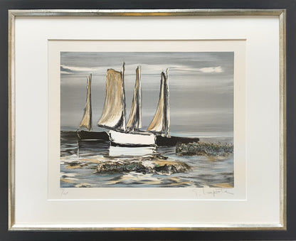 Laporte, George, Retour de Peche, 36 x 46cm, 54/165, Lithografie