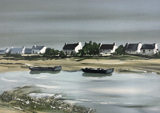 Laporte, George, Les Deux 2 Barques, 30 x 42,5cm, 54/165, Lithografie