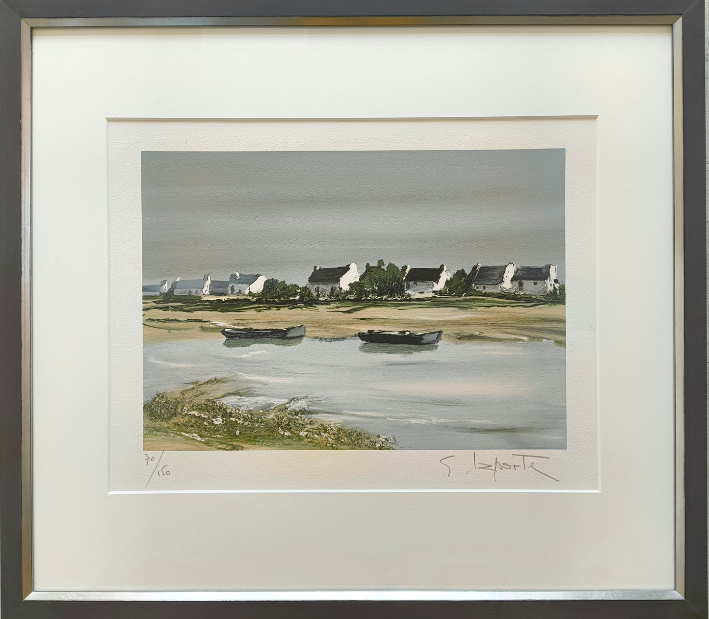 Laporte, George, Les Deux 2 Barques, 30 x 42,5cm, 54/165, Lithografie