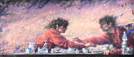 Wever, Peter, Lass mal probieren, 60 x 140cm, Acryl auf Leinwand