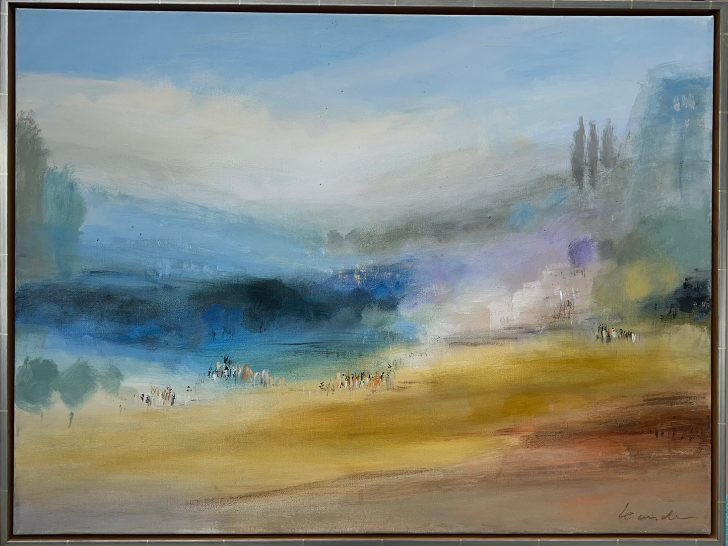 Leander, Arkadien, 60 x 80cm, Öl auf Leinwand