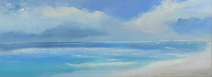 Leander, Eternal Island, 60 x 160cm, Öl auf Leinwand