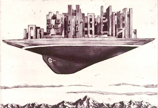 Leiß, Levke Anna, Fliegender Holländer, 20,5 x 30cm, 7/40, Kaltnadelradierung, 2021