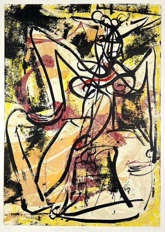 Hofmann, Veit, Lemurentanz, 60 x 42cm, 8/20, Siebdruck, 2000