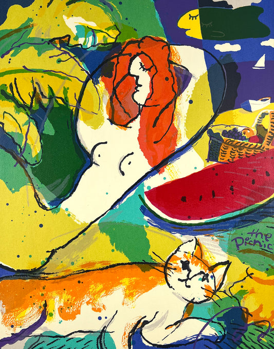 Leu, Michael, Picknick, 30/178, Serigrafie