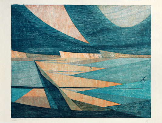 Hermanns, Gerhard, Lichtfelder, 47 x 57cm, IX/X, Holzschnitt