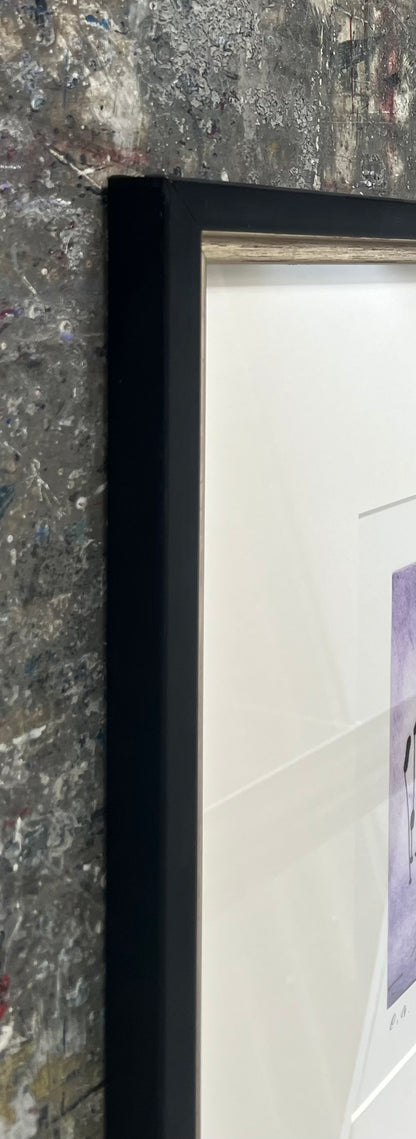 Lüpertz, Markus, Adler violett, 20 x 15cm, e.a., 2009, Kaltnadelradierung