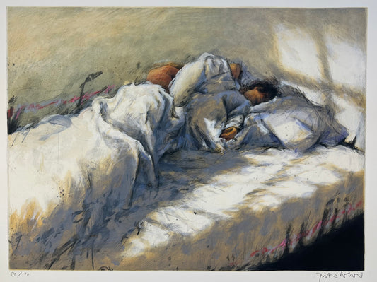 Wever, Peter, Luzi schläft noch, 48 x 65,2cm, 84/150, Radierung