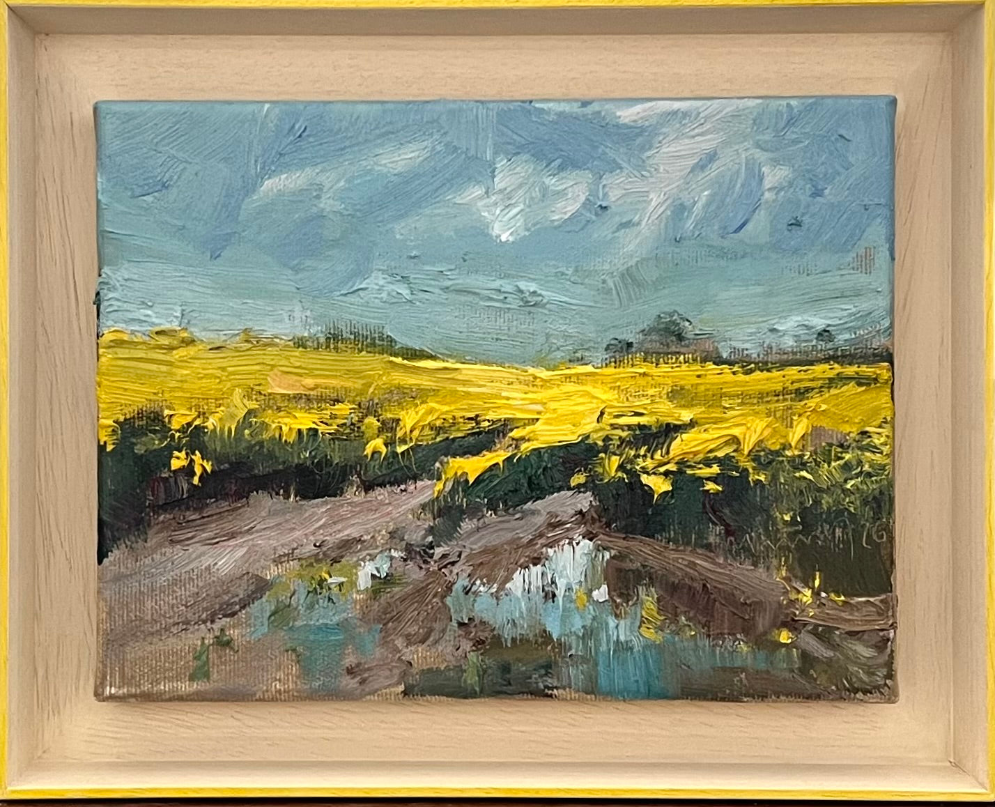Meinel, Mathias, Raps bei Bülow, 18 x 24cm, Öl auf Leinw., 2026