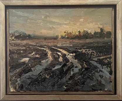 Meinel, Mathias, Abend II, 24 x 30cm, Öl auf Leinw., 2025