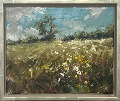 Meinel, Mathias, Am Elbdeich II, 24 x 30cm, Öl auf Leinw., 2026
