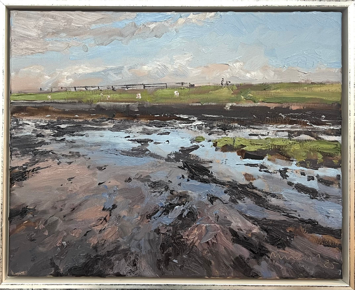 Meinel, Mathias, Watt bei Husum I, 40 x 50cm, Öl auf Leinw., 2025