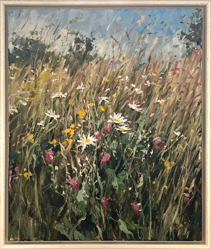 Meinel, Mathias, Sommerwiese I, 60 x 50cm, Öl auf Leinw., 2026