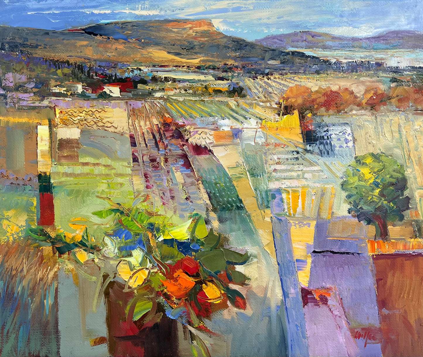 Malfer, Mario, Blüten der Landschaft, 50 x 60cm, Öl auf Leinwand