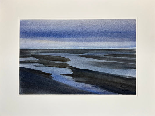 Maneis, Priel, 34 x 52,5cm, Aquarell, 2018