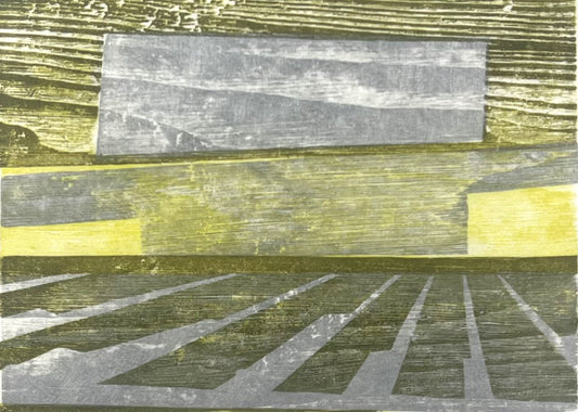 Hermanns, Gerhard, Marschwiesen, 14 x 20cm,  XII/XV, Holzschnitt, 1979