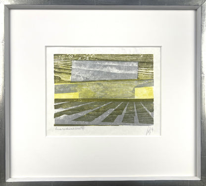 Hermanns, Gerhard, Marschwiesen, 14 x 20cm,  XII/XV, Holzschnitt, 1979