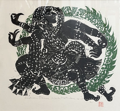 Matsubara, Naoko, Indian Dance, 45 x 54cm, Holzschnitt