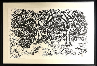 Matsubara, Naoko, Winter Forest III, 53 x 88cm, Holzschnitt