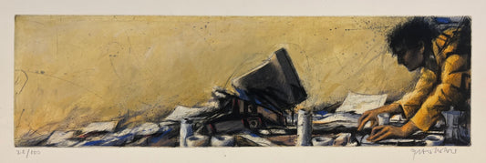 Wever, Peter, Mausklick, lang, 18,5 x 65cm, 82/100, Radierung