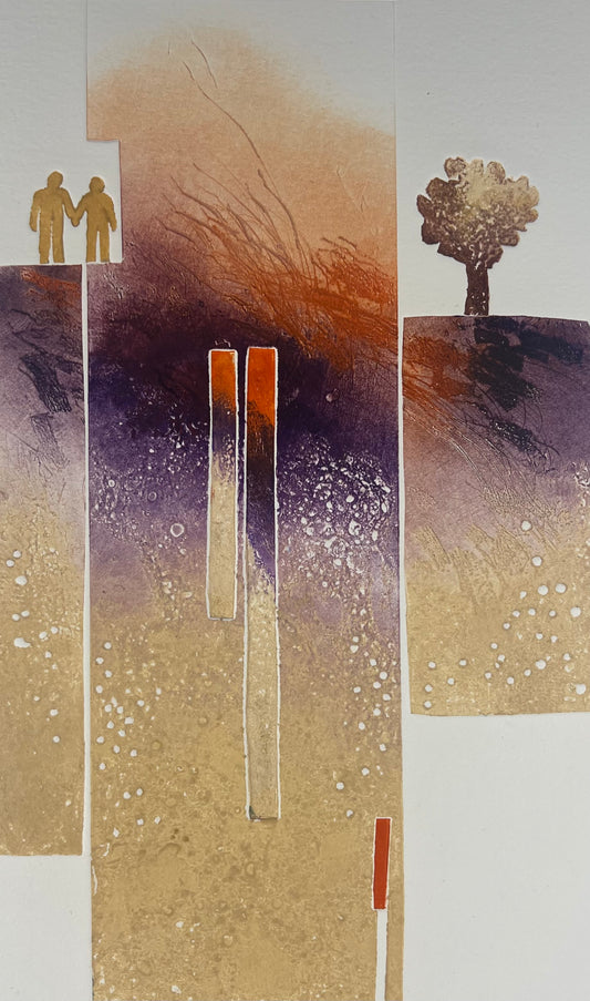 Méan, Francis, Adam und Eva, 30,5 x 19cm, E.A.IV/XX, Farbradierung